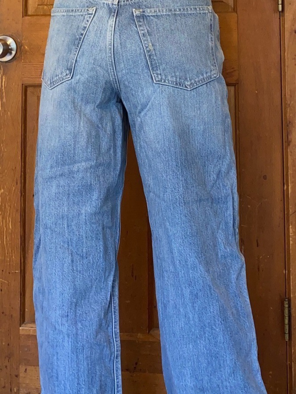 Universal Thread Mid Rise 90s Baggy Jeans Button Fly Tie Belt SIZE 4 - Picture 2 of 8